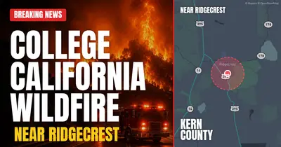 California wildfire reported in Kern County
