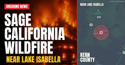 California wildfire reported in Kern County