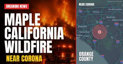 California wildfire reported in Orange County