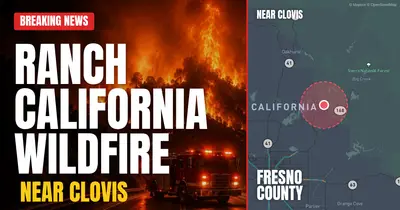 California wildfire reported in Fresno County
