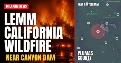 California wildfire reported in Plumas County