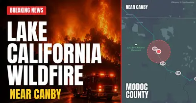 California wildfire reported in Modoc County