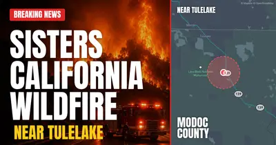California wildfire reported in Modoc County