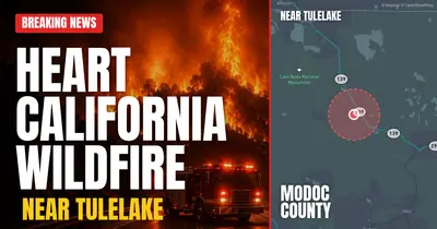 California wildfire reported in Modoc County