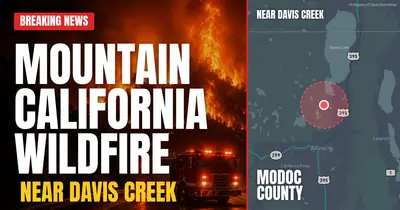 California wildfire reported in Modoc County