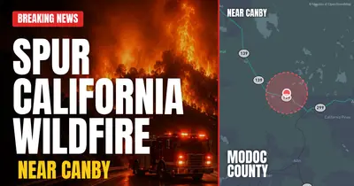 California wildfire reported in Modoc County