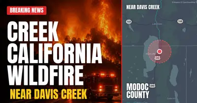 California wildfire reported in Modoc County