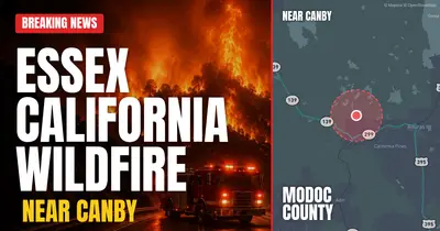 California wildfire reported in Modoc County
