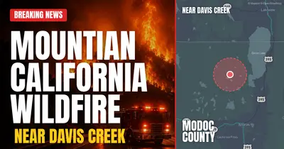 California wildfire reported in Modoc County