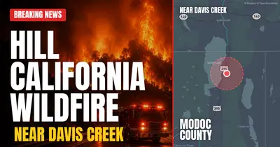 California wildfire reported in Modoc County