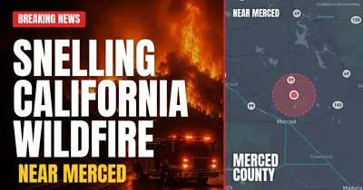 California wildfire reported in Merced County