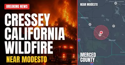 California wildfire reported in Merced County