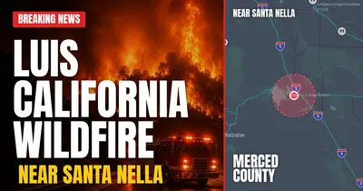 California wildfire reported in Merced County