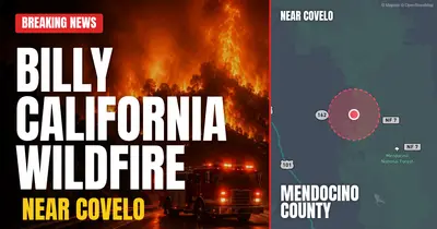 California wildfire reported in Mendocino County