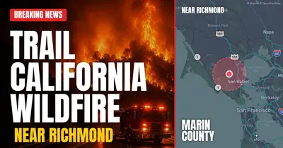 California wildfire reported in Marin County