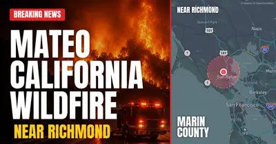 California wildfire reported in Marin County