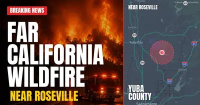 California wildfire reported in Yuba County