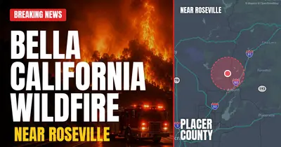 California wildfire reported in Placer County