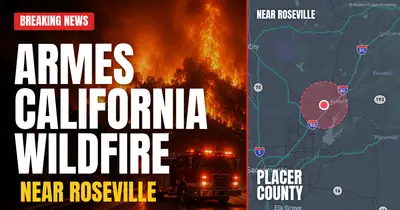 California wildfire reported in Placer County