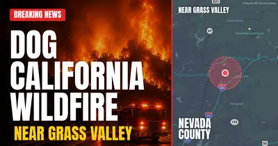 California wildfire reported in Nevada County