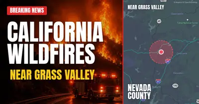 California wildfire reported in Nevada County