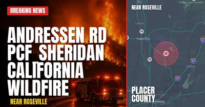 California wildfire reported in Placer County