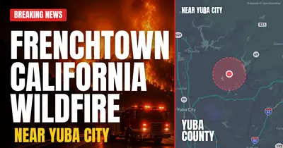 California wildfire reported in Yuba County