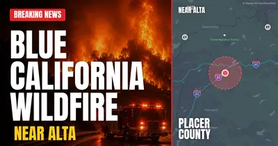 California wildfire reported in Placer County