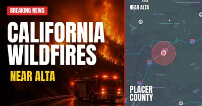 California wildfire reported in Placer County