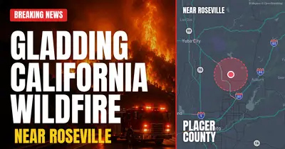 California wildfire reported in Placer County