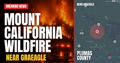 California wildfire reported in Plumas County