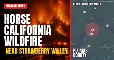 California wildfire reported in Plumas County