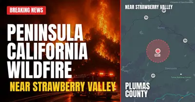 California wildfire reported in Plumas County