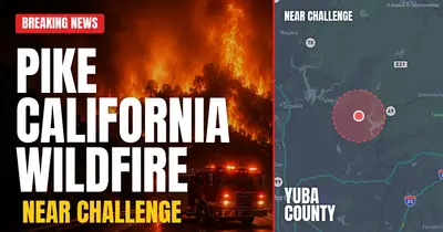 California wildfire reported in Yuba County