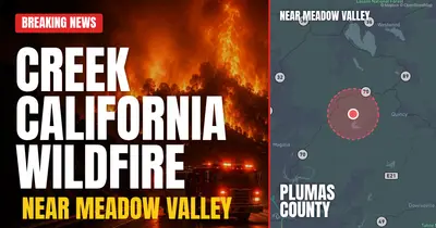 California wildfire reported in Plumas County
