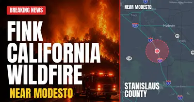 California wildfire reported in Stanislaus County