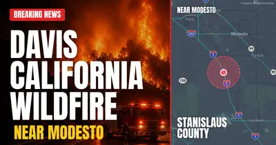 California wildfire reported in Stanislaus County