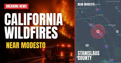 California wildfire reported in Stanislaus County