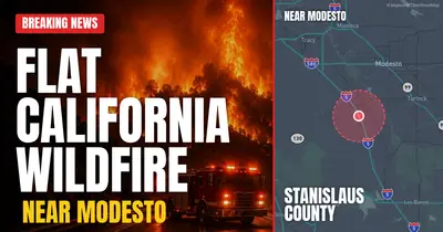 California wildfire reported in Stanislaus County