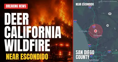 California wildfire reported in San Diego County