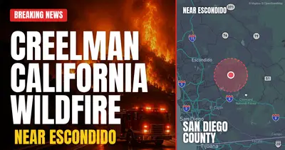 California wildfire reported in San Diego County
