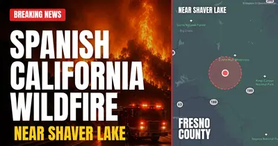 California wildfire reported in Fresno County