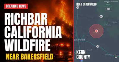 California wildfire reported in Kern County