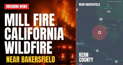 California wildfire reported in Kern County