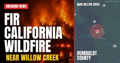 California wildfire reported in Humboldt County