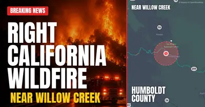 California wildfire reported in Humboldt County