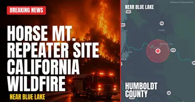 California wildfire reported in Humboldt County