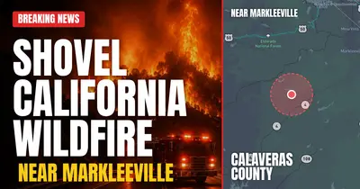 California wildfire reported in Calaveras County