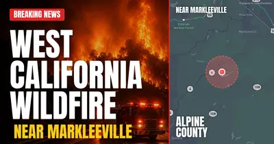 California wildfire reported in Alpine County