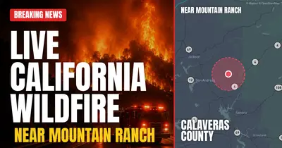 California wildfire reported in Calaveras County